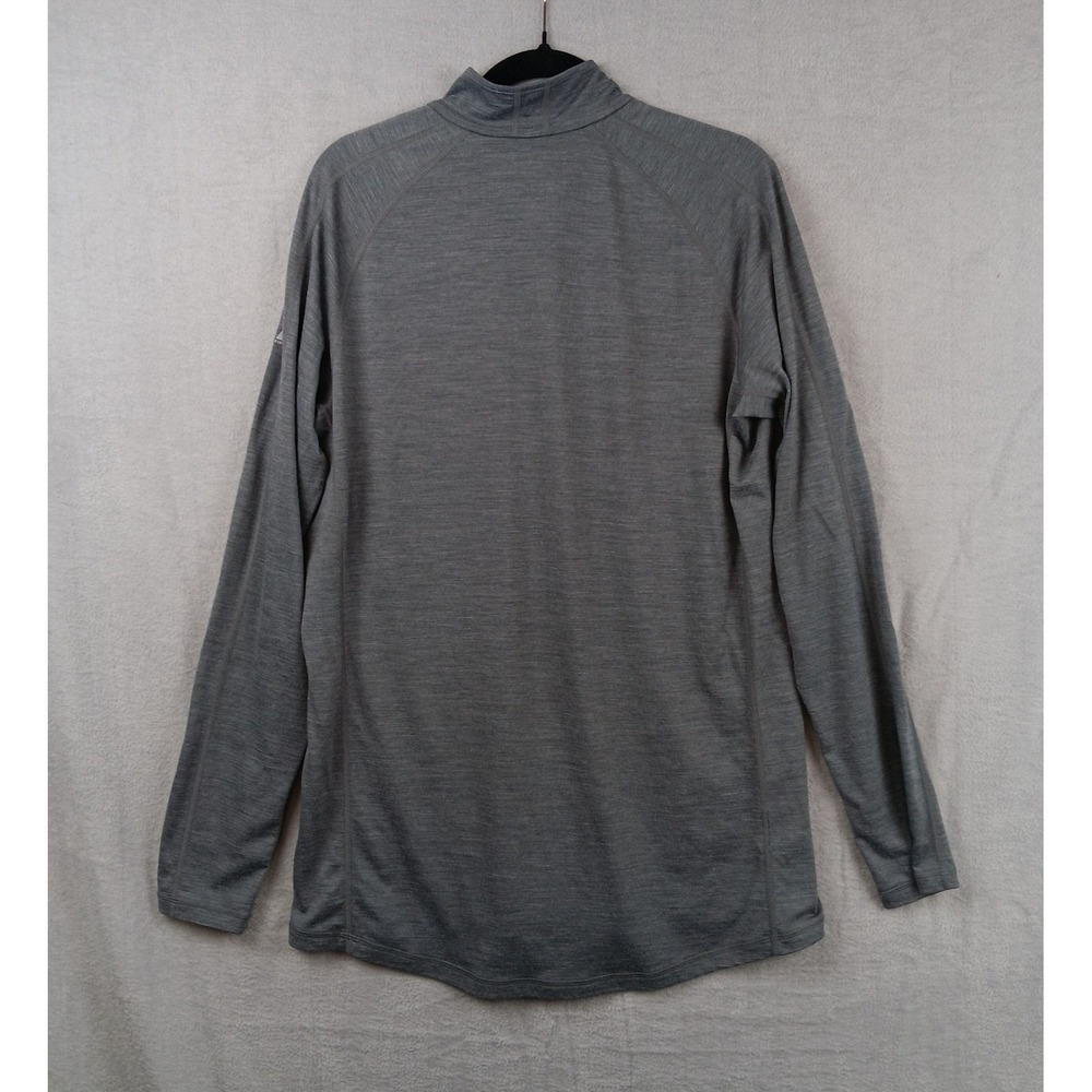 Eddie Bauer First Ascent Mens TL Gray Quarter Zip Long‎ Sleeve Base Layer Top - Picture 2 of 5